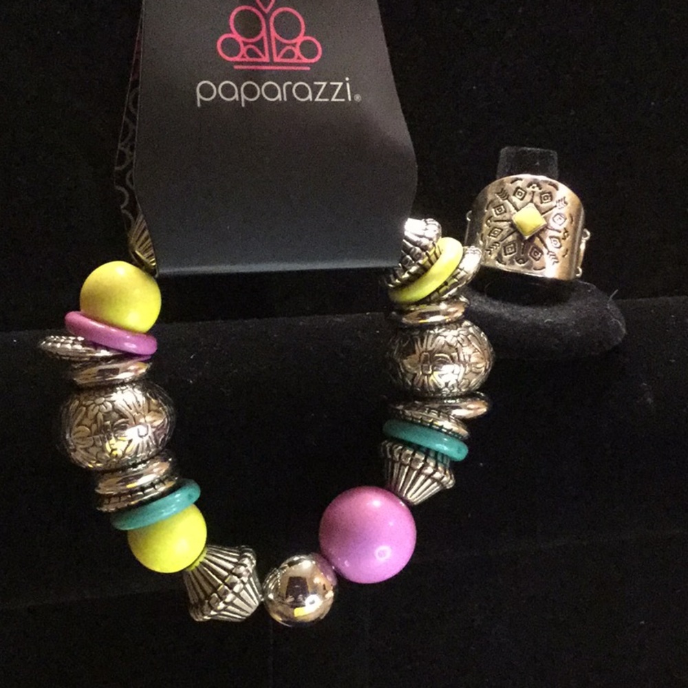 Duo: Multi-Color Bracelet & Ring